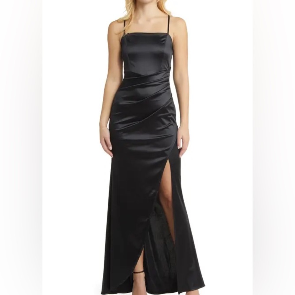 Emerald Sundae black floor length formal dress Sz: S